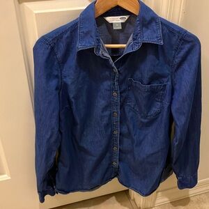 Old Navy Button Down Jean Shirt
